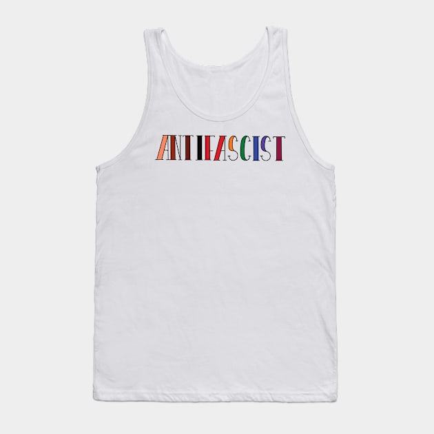 Antifascist POC-Pride Tank Top by HypatiaCreates